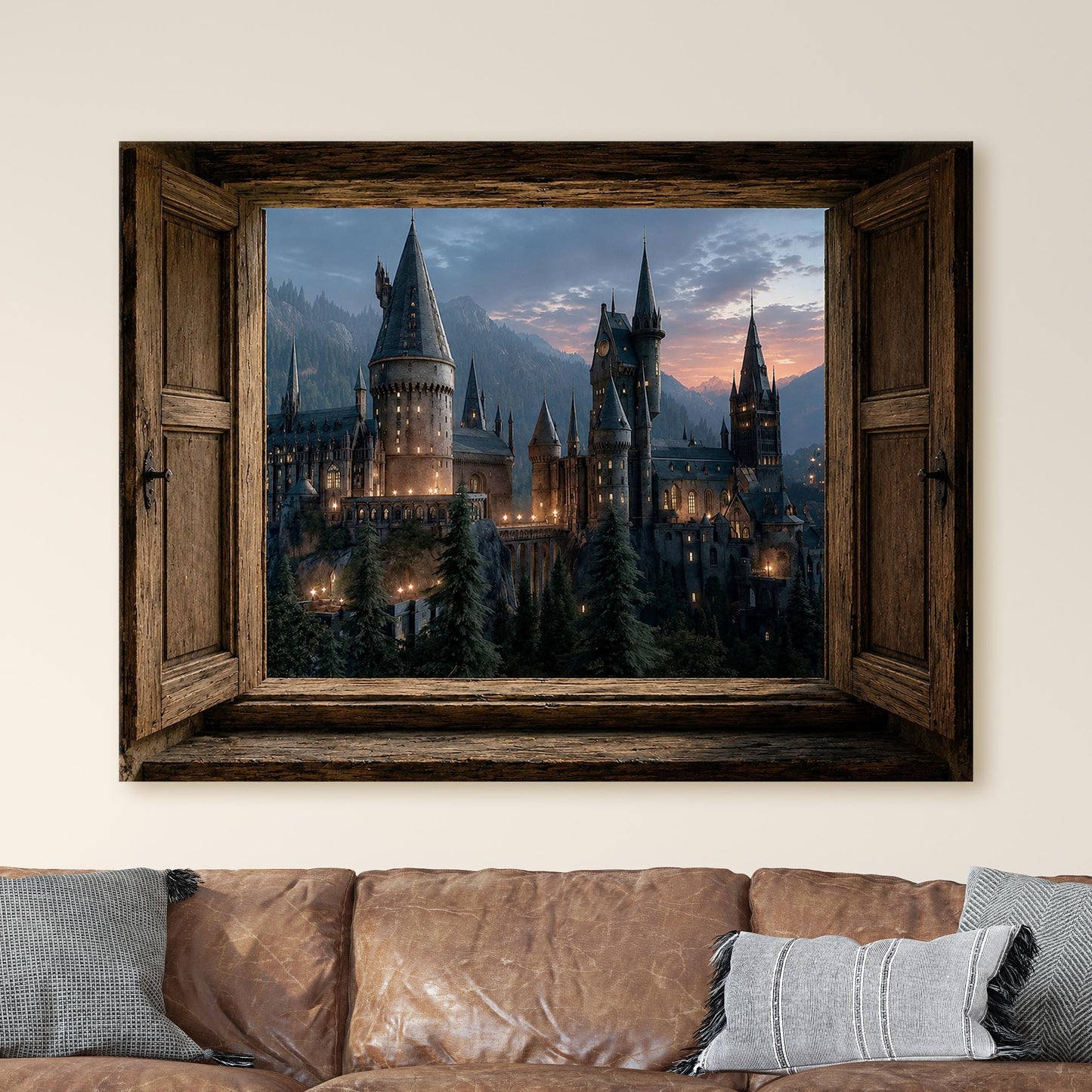 Open Window to a Magic School for Witches and Wizards