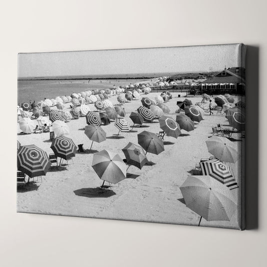 Beach Umbrellas Vintage Beach Photos 1950s