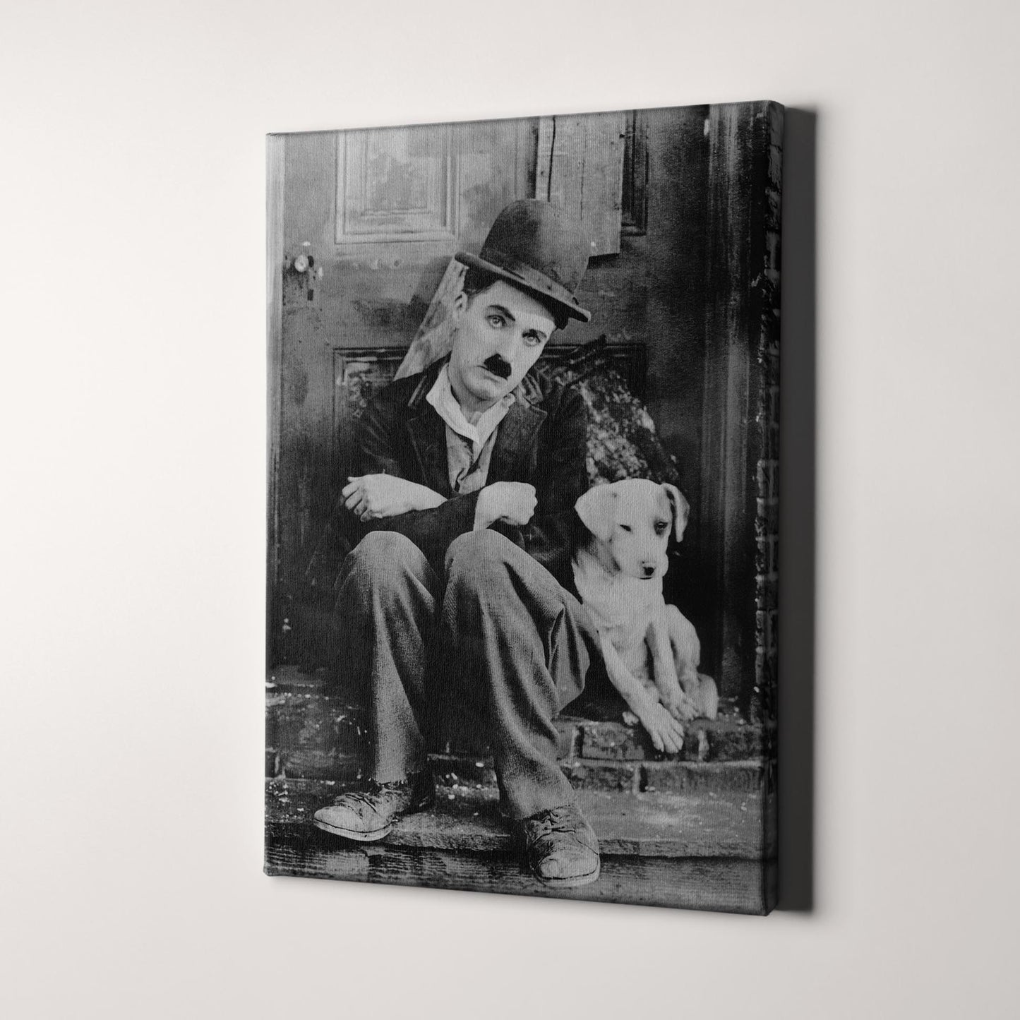 Charlie Chaplin With Dog In A Dog's Life