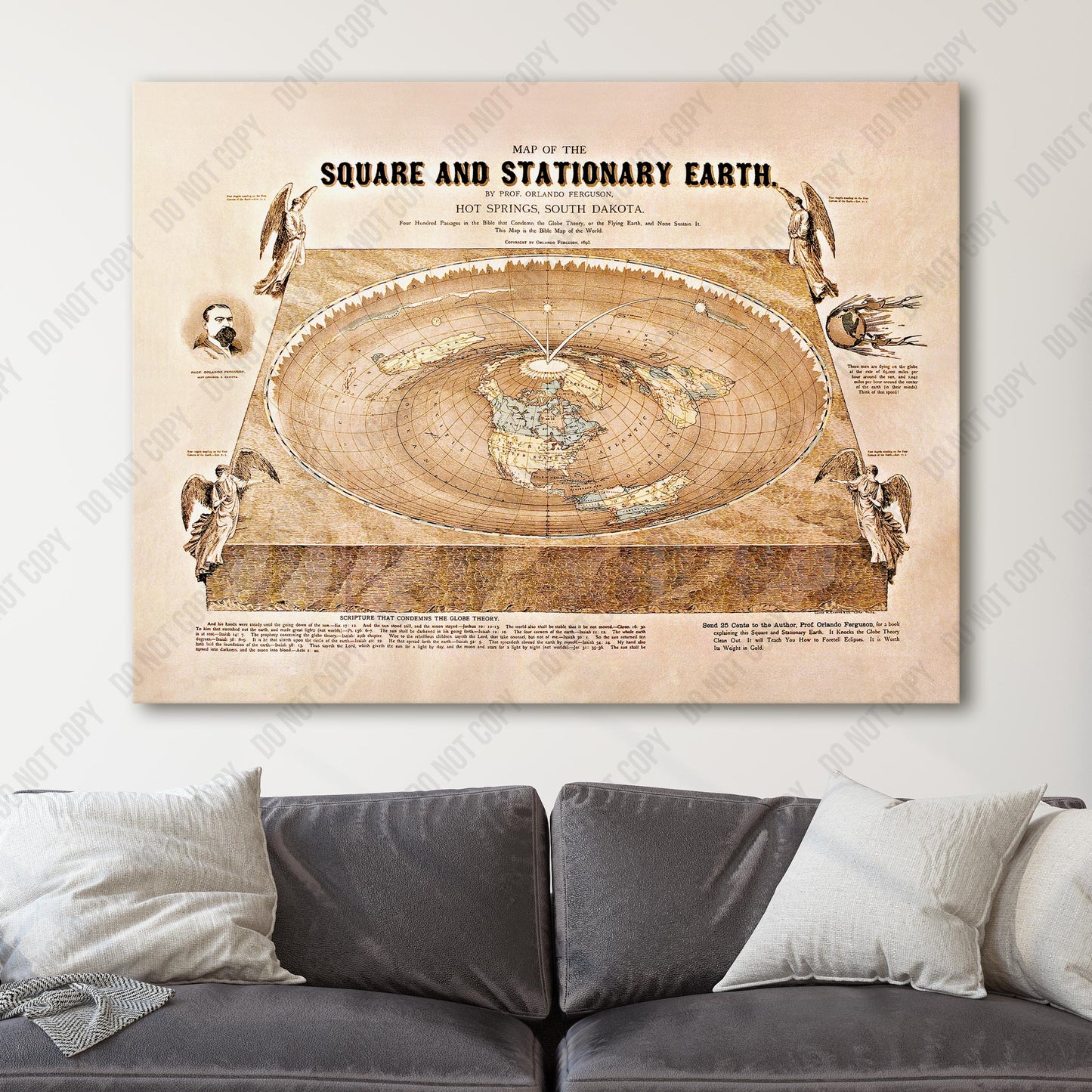 Flat Earth Map