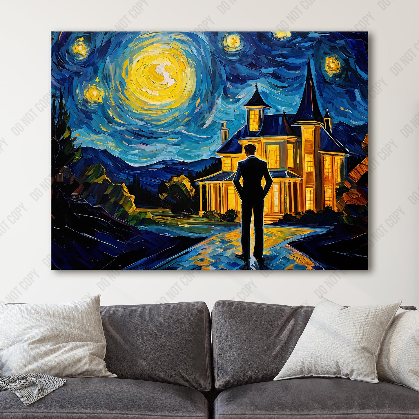 The Great Gatsby as Van Gogh Starry Night