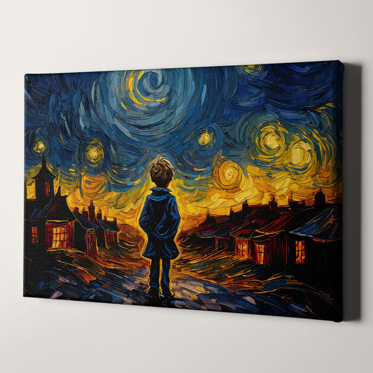 Oliver Twist as Van Gogh Starry Night