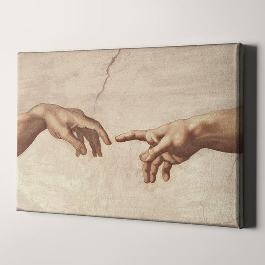 The Hands of God and Adam, Michelangelo's Creation of Adam