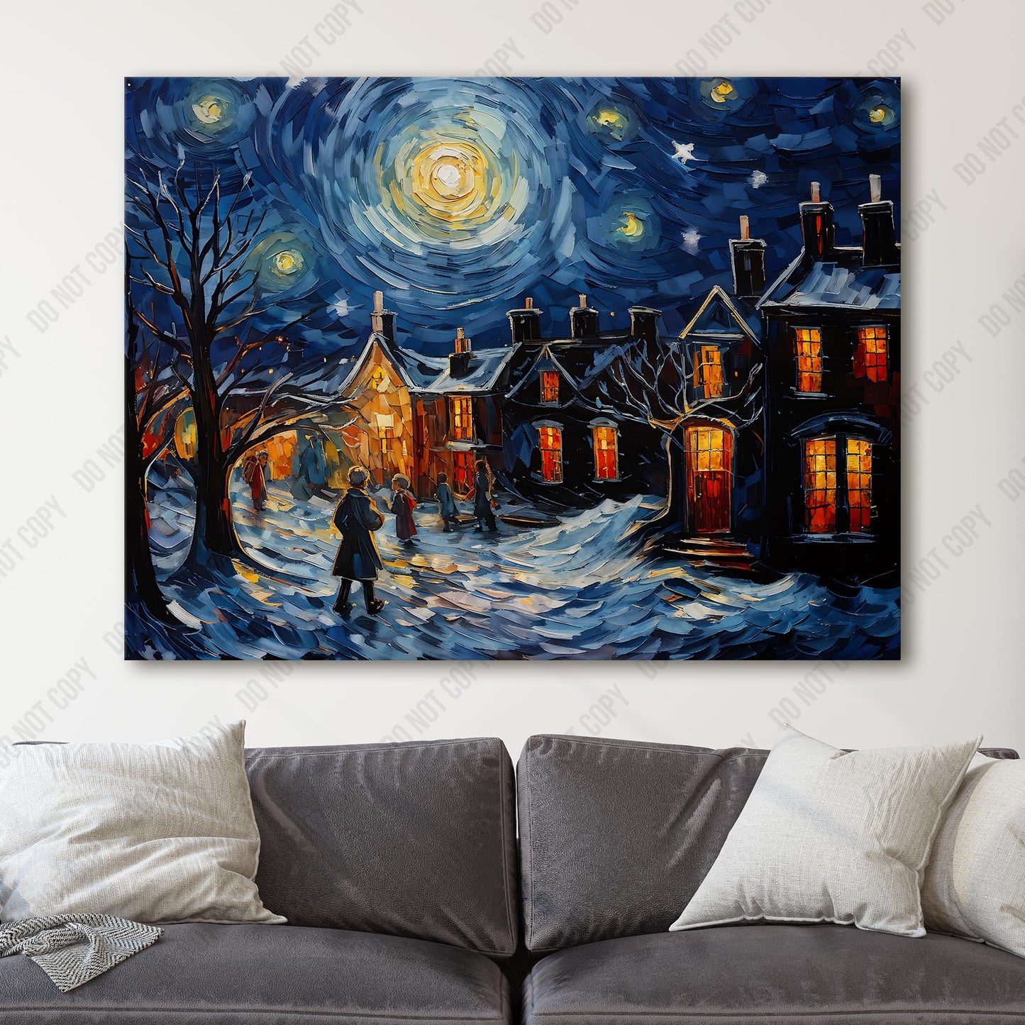 A Christmas Carol as Van Gogh Starry Night