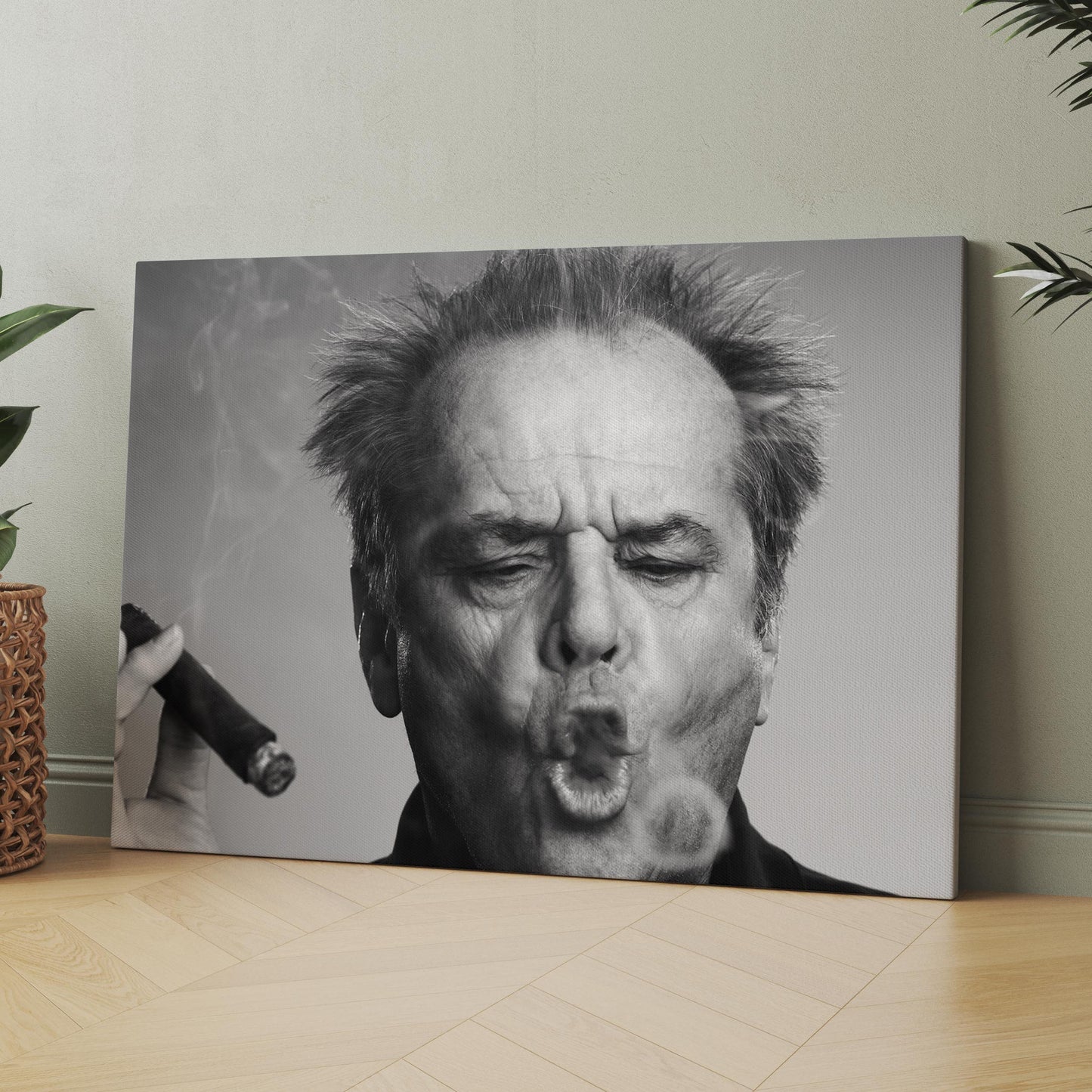 Jack Nicholson Smoking A Cigar