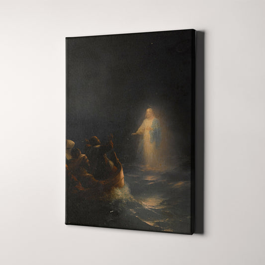 Jesus Christ Walking On Water Painting