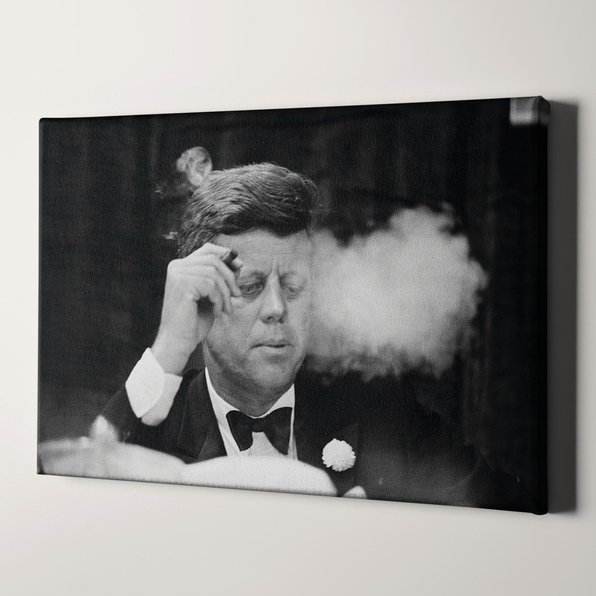 jfk cigarettes President John Kennedy, Smoking a Cigar at a Democratic Fundraiser, Oct. 19, 1963 Photo Choose from our vast selection of Crewneck and V HAUS AND HUES JFK Smoking