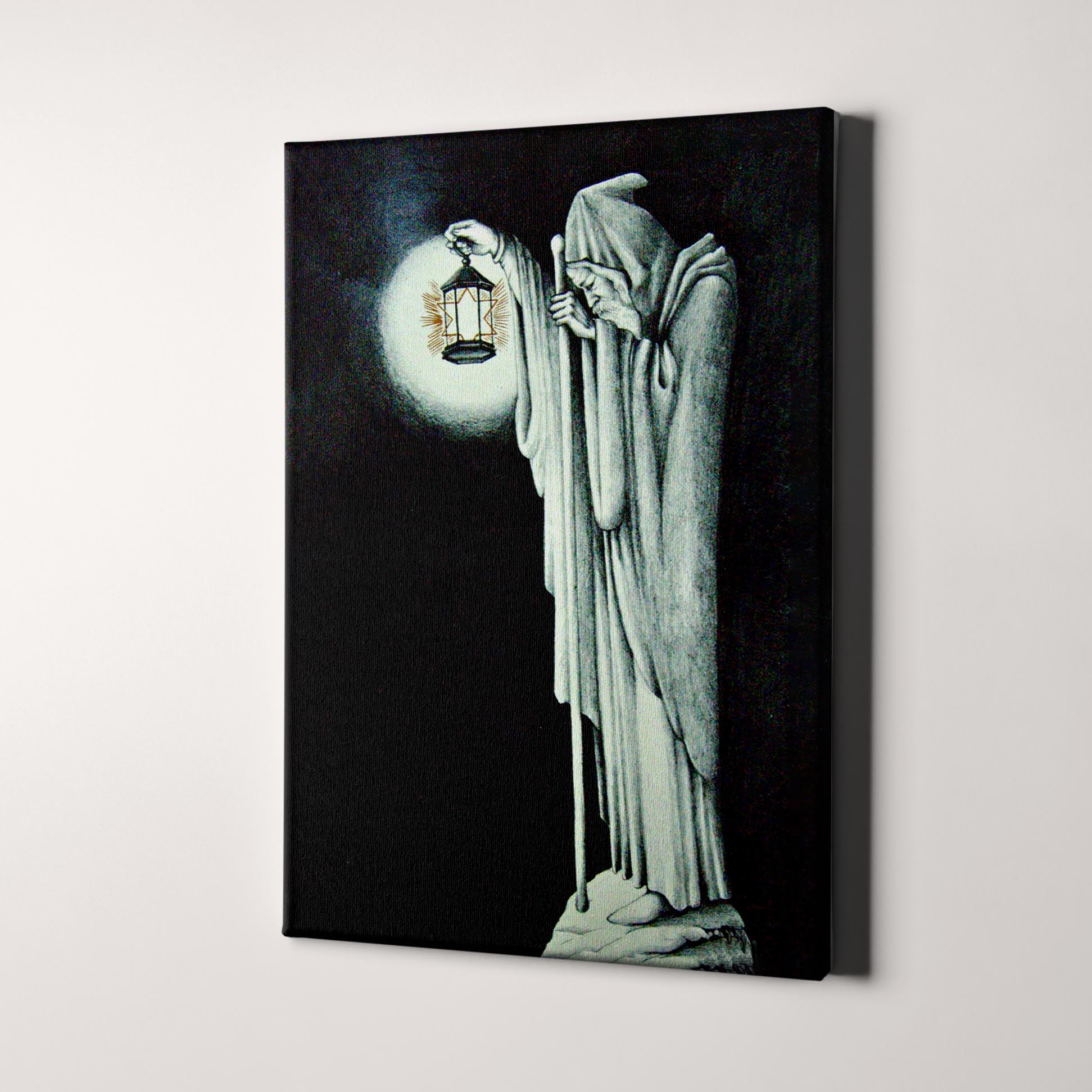 Zeppelin Man Led Zeppelin Man With Lantern Canvas Wall Art Prints – Big Canvas Art ...