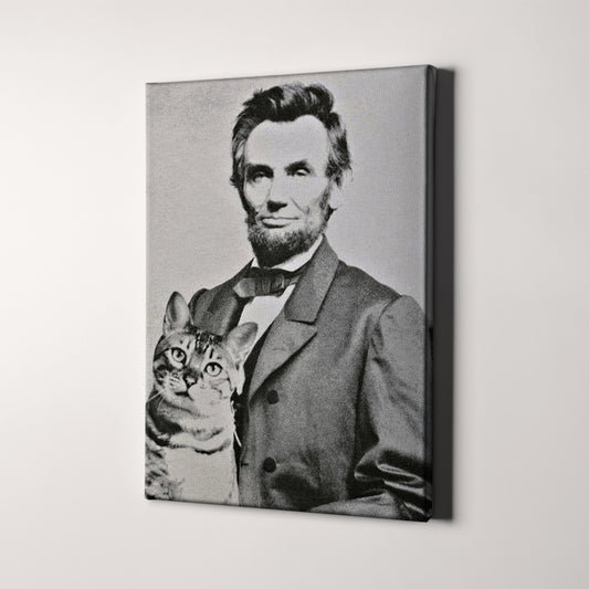 Abraham Lincoln With His Cat