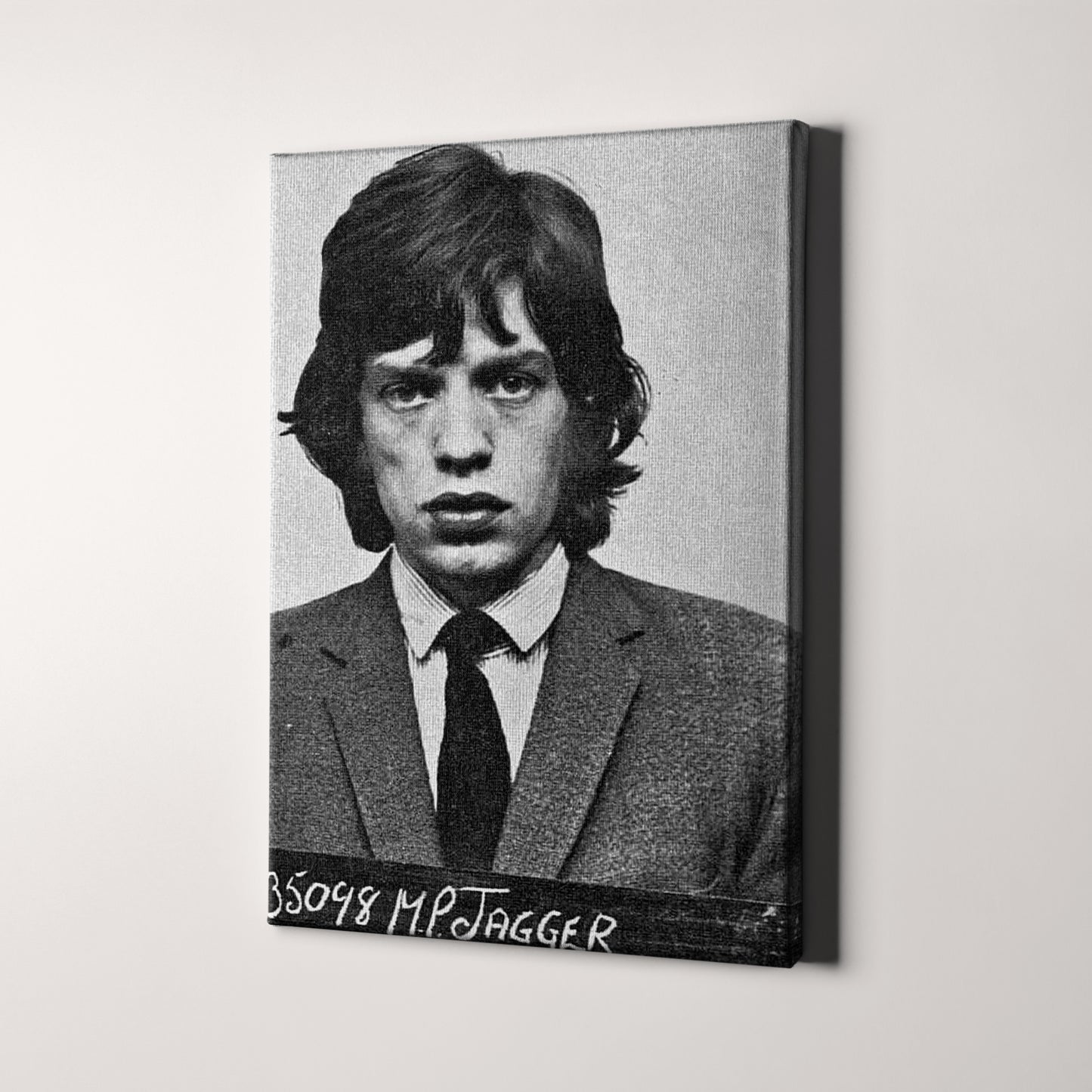 Mick Jagger Prison Mug Shot