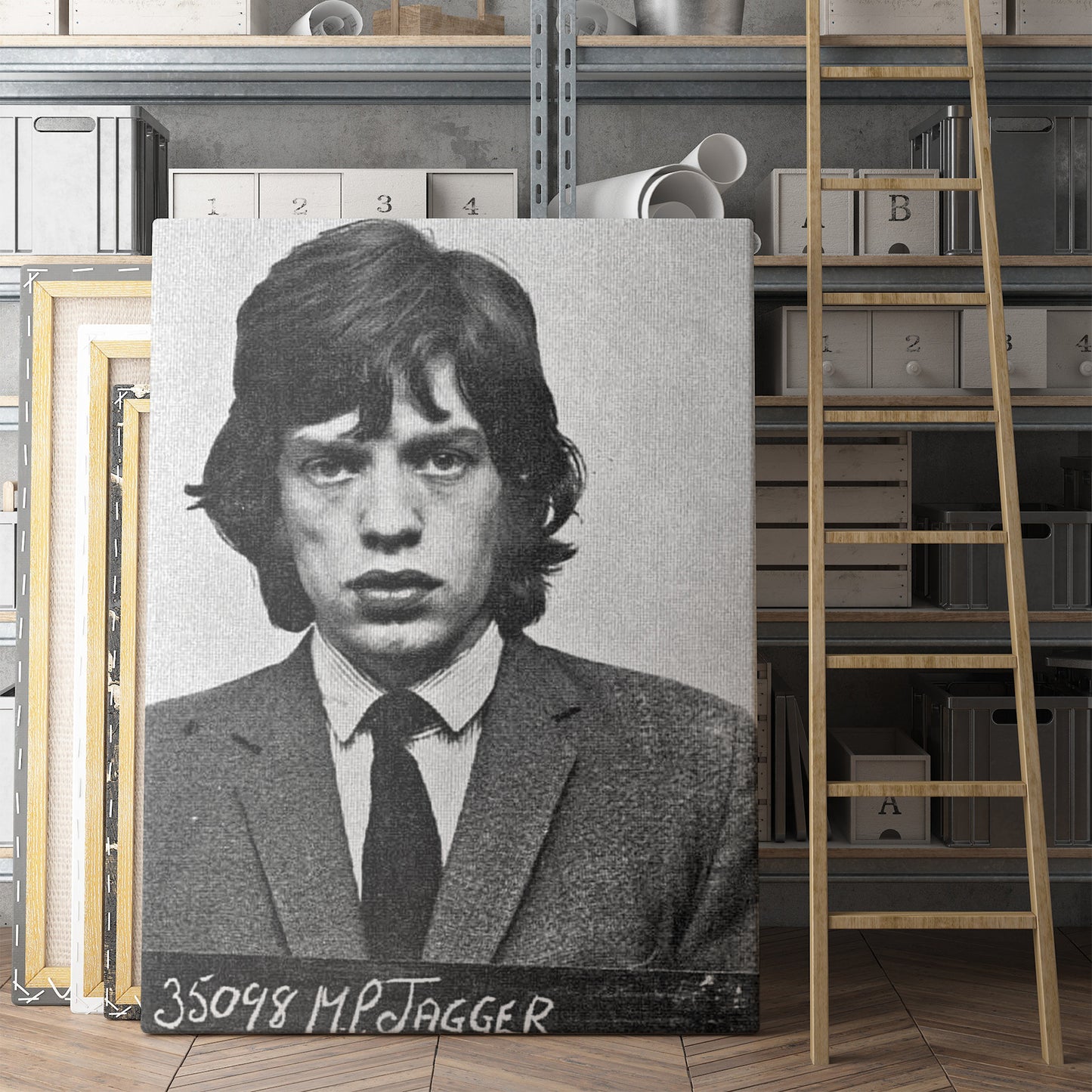 Mick Jagger Prison Mug Shot