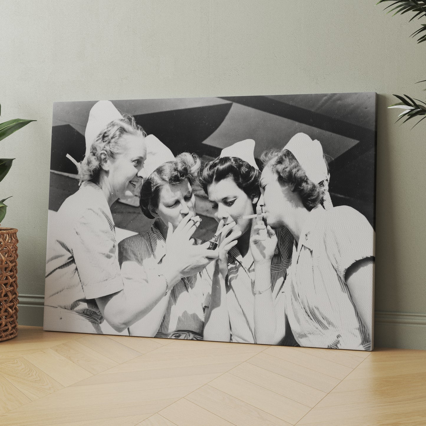 Nurses Smoking Cigarettes