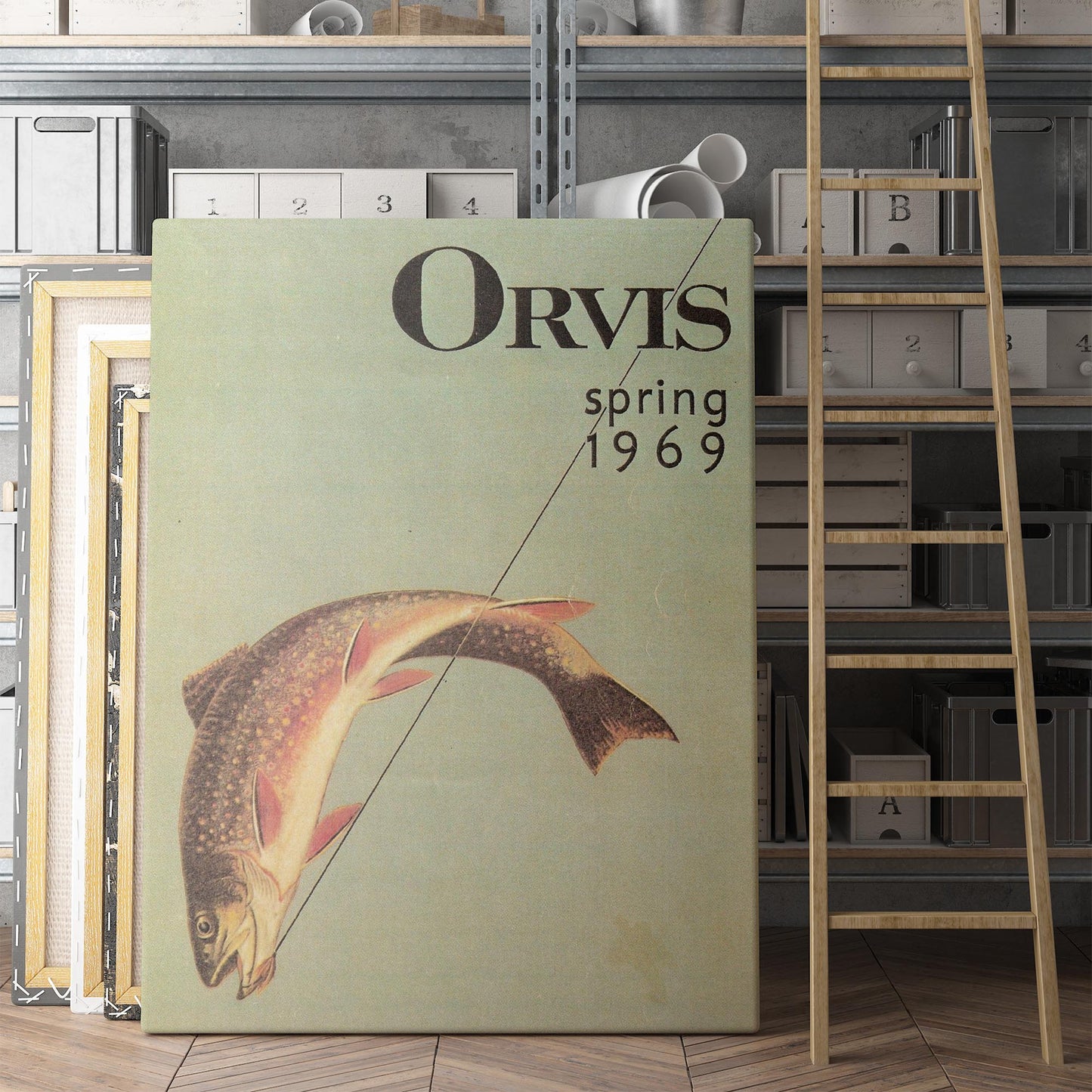 Orvis Spring 1969 Retro Fishing Travel Poster