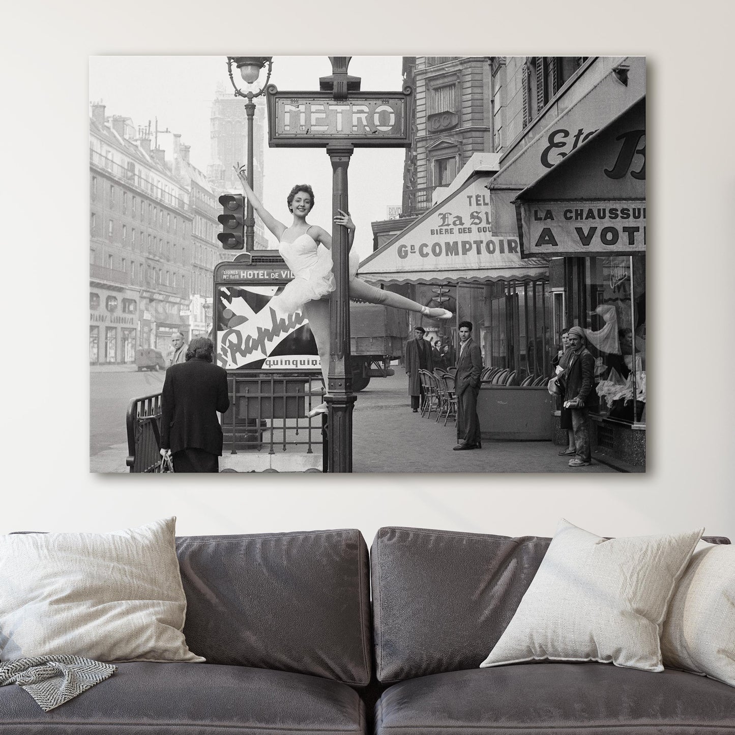 Moulin Rouge Dancer at the Paris Metro