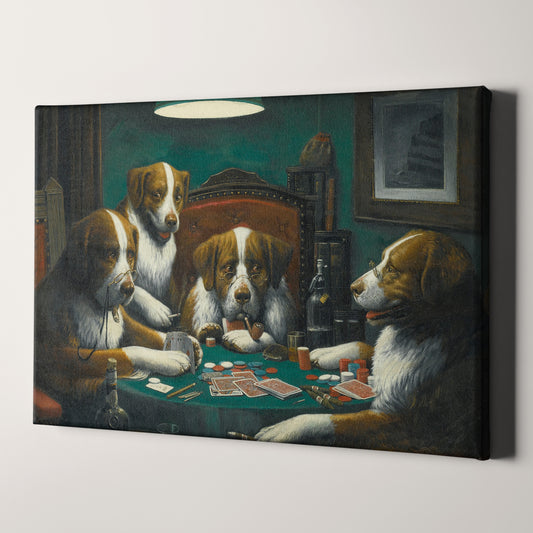 Dogs Playing Poker Cards 1894
