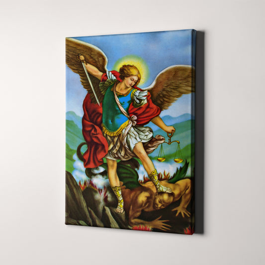 Saint Michael The Angel Defeating Satan