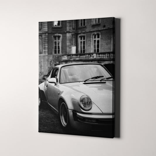 Vintage Silver Porsche 911