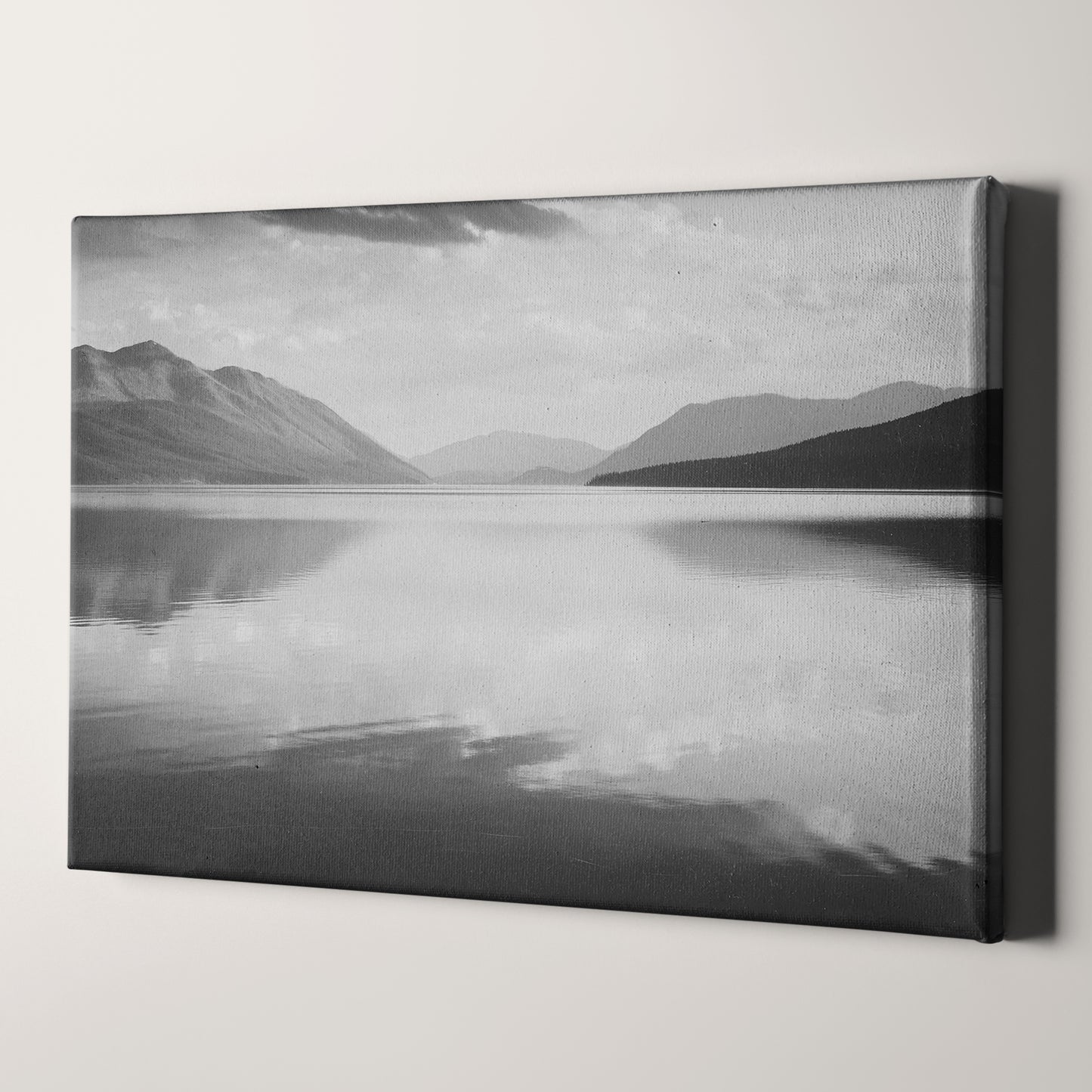 McDonald Lake, Glacier National Park Lake & Mountains by Ansel Adams