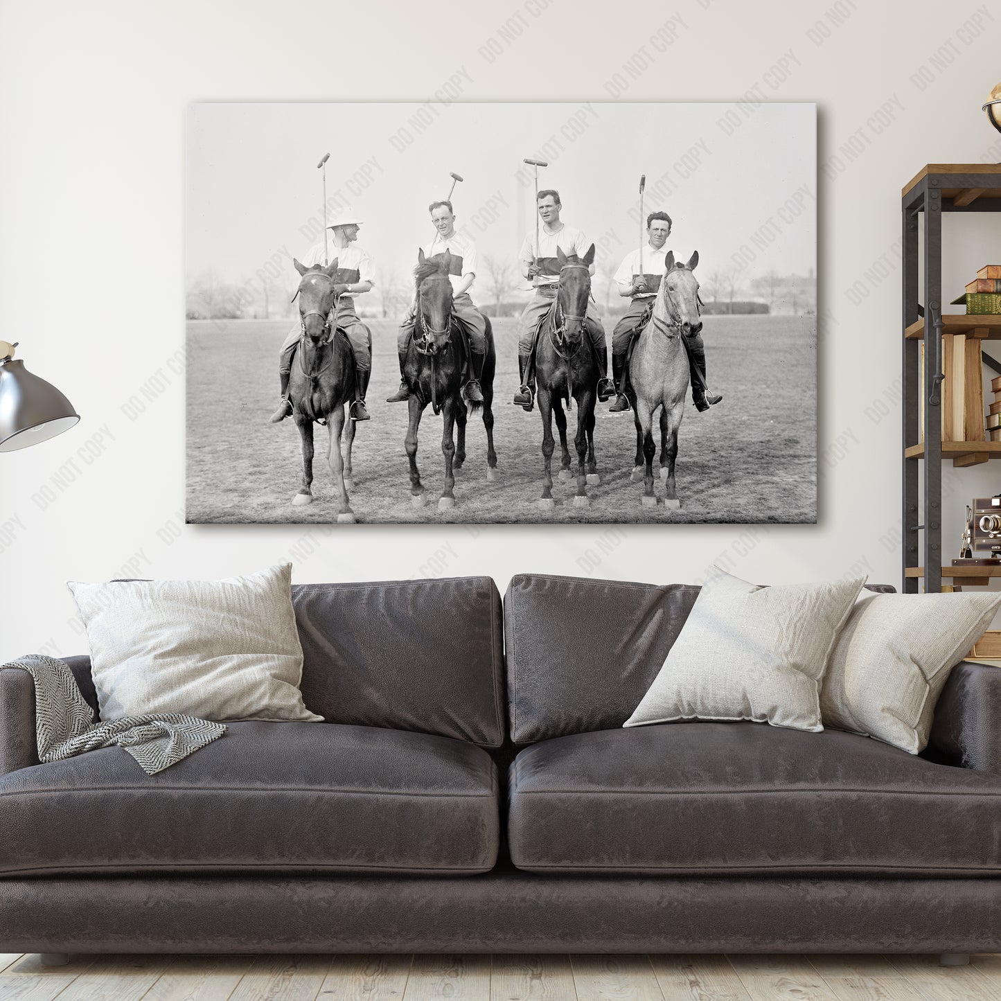 Polo Match Men On Horses 1900s