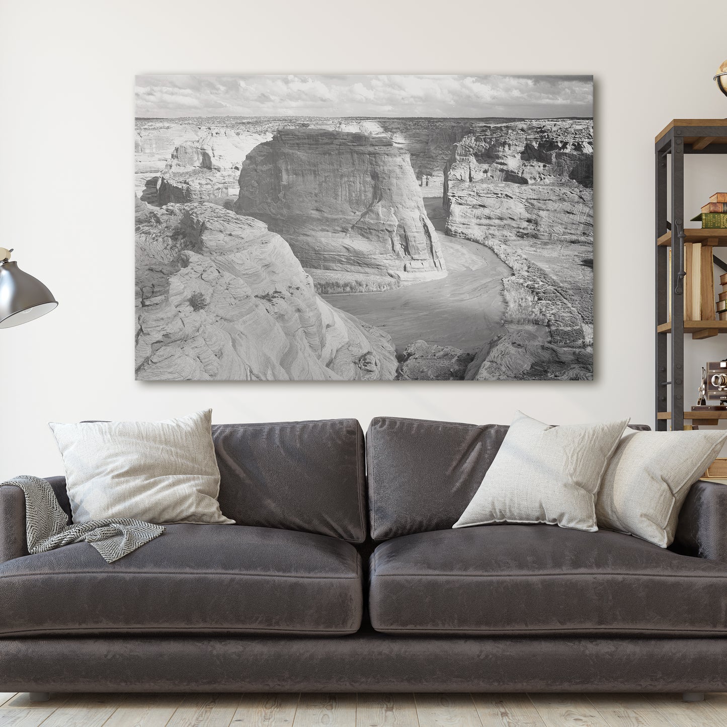 Canyon De Chelly Panorama Of Valley by Ansel Adams