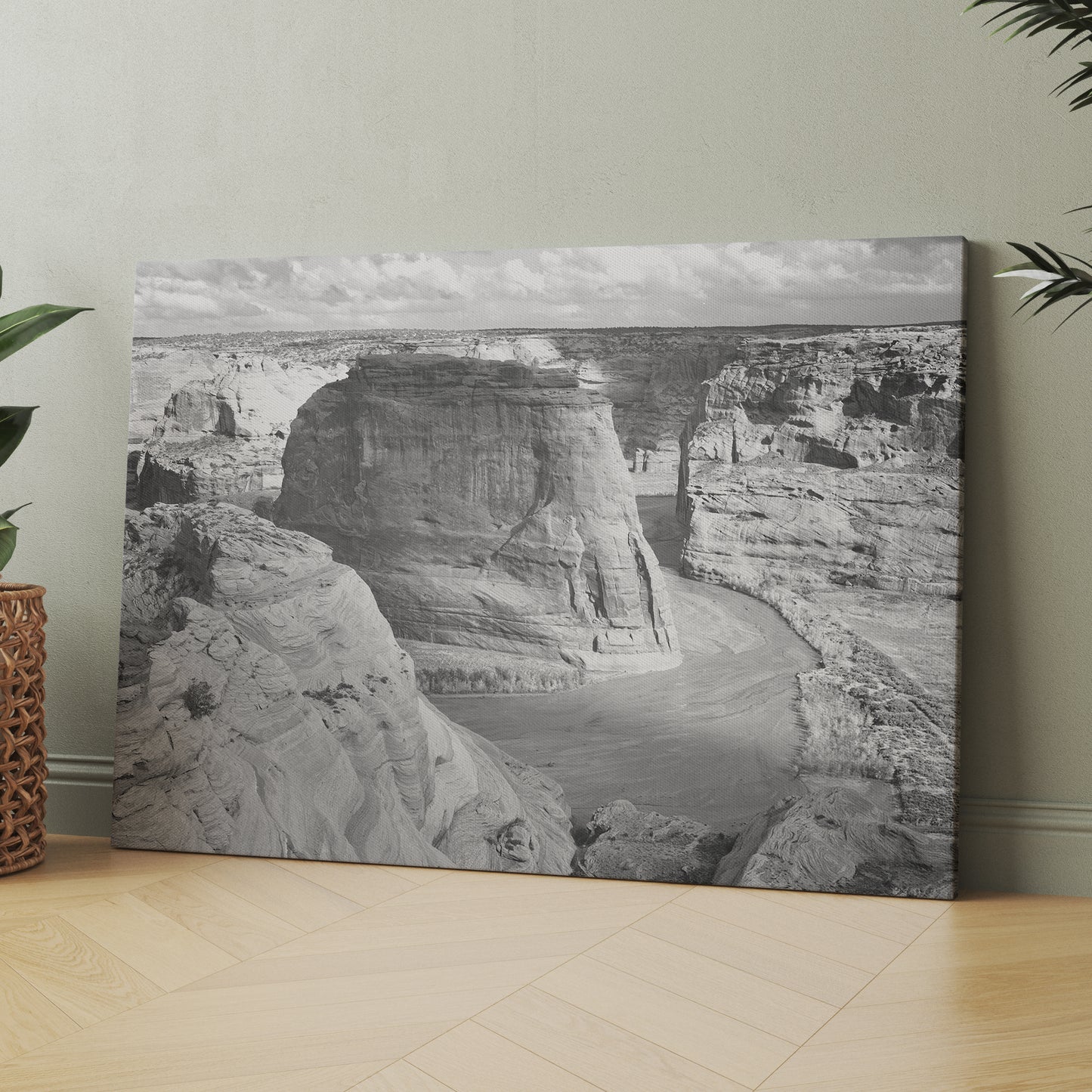 Canyon De Chelly Panorama Of Valley by Ansel Adams