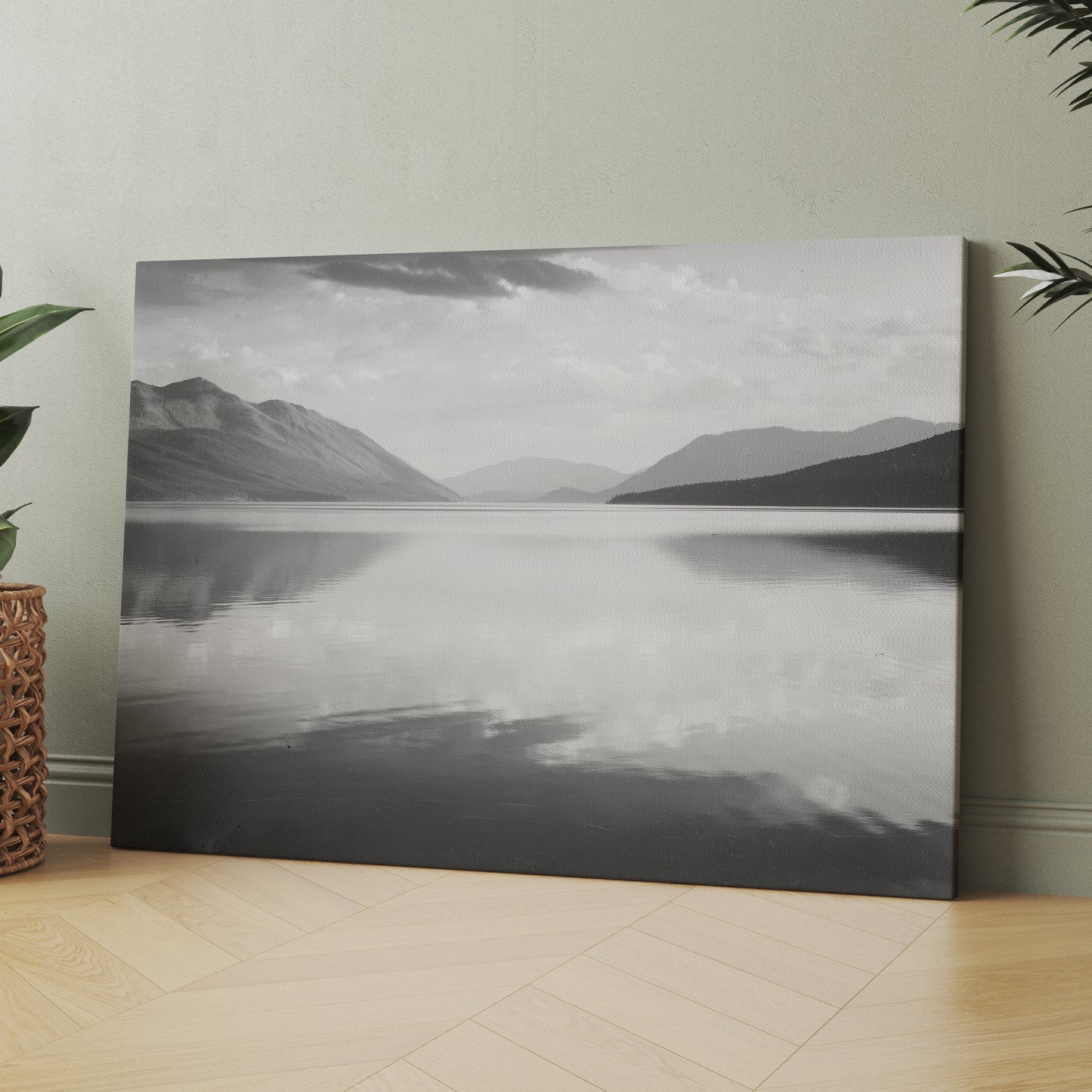 McDonald Lake, Glacier National Park Lake & Mountains by Ansel Adams