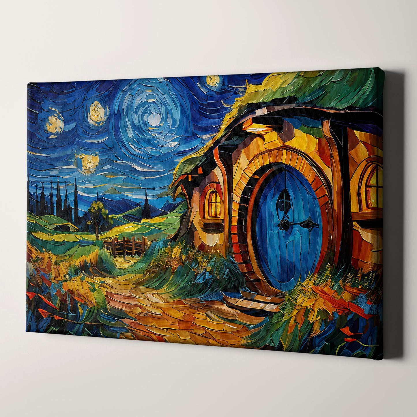 The Shire as Van Gogh Starry Night