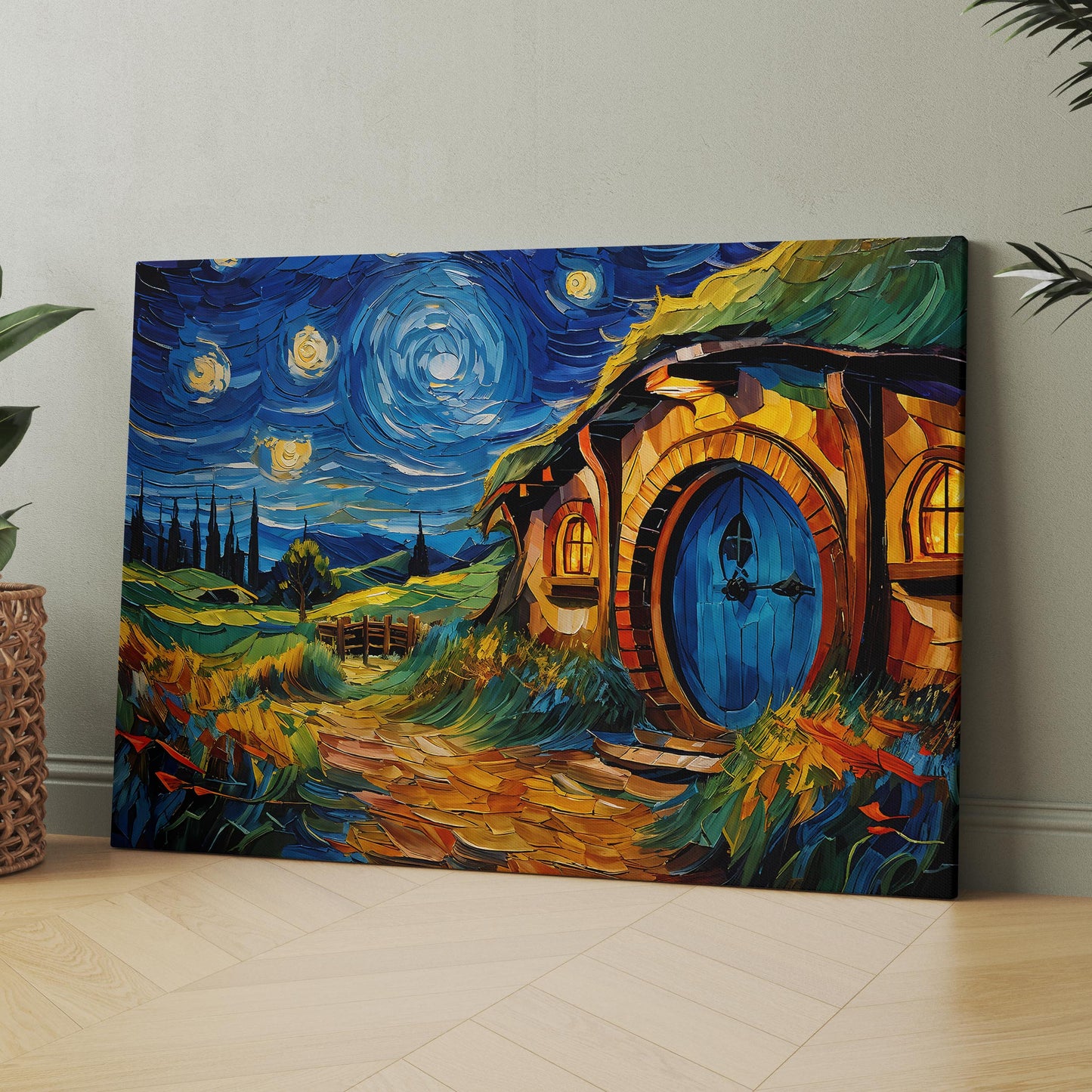 The Shire as Van Gogh Starry Night