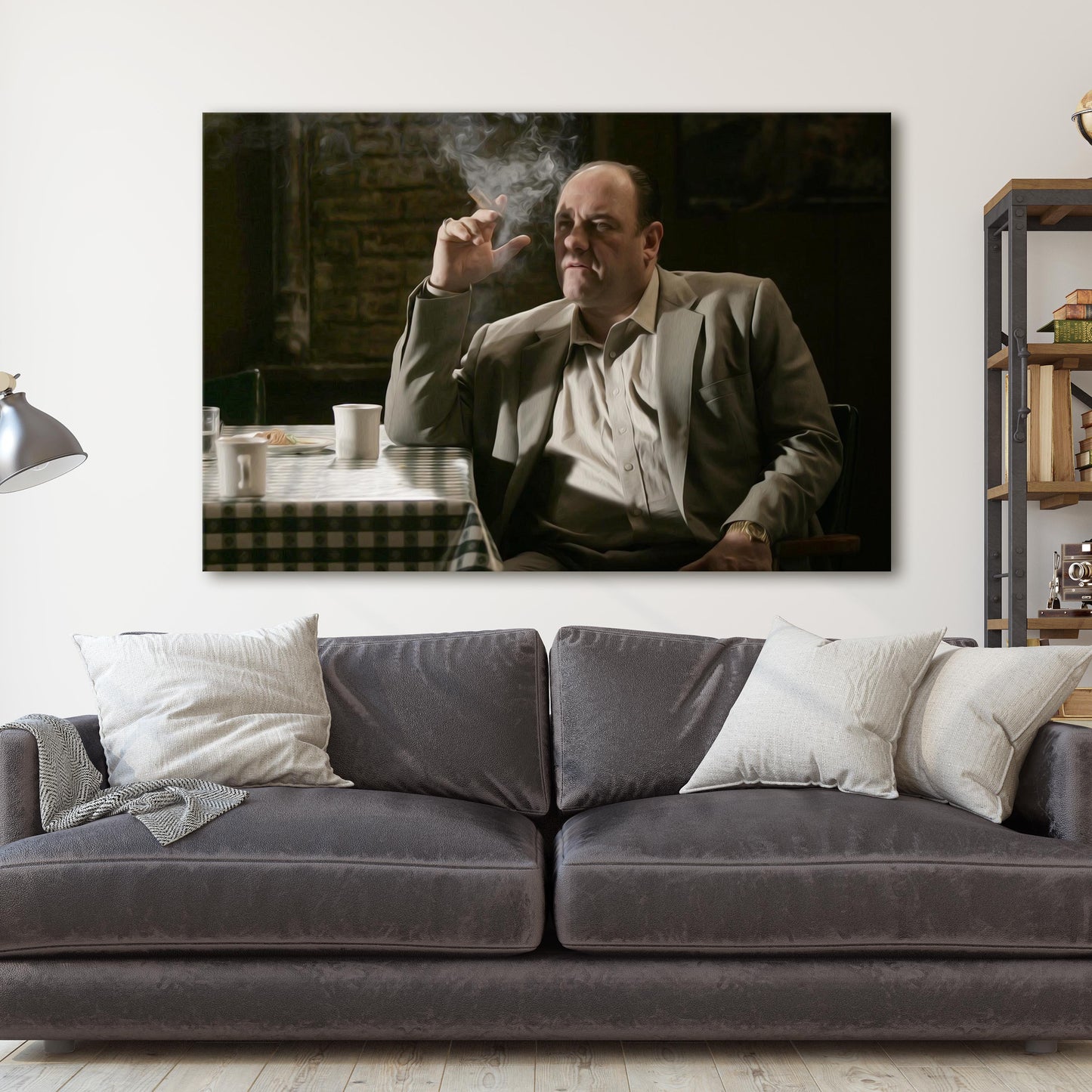 The Sopranos - Tony Soprano Smoking A Cigar