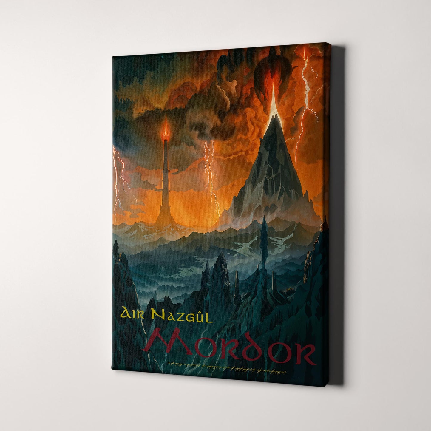 Vintage Mordor Travel Poster