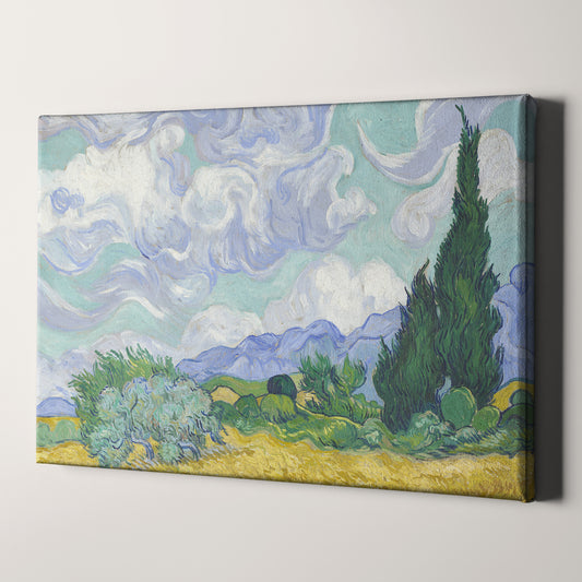 Wheat Fields With Cypresses by Van Gogh